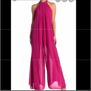 One one six halter neck palazzo jumpsuit